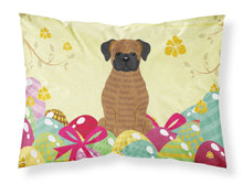 Load image into Gallery viewer, Easter Eggs Brindle Boxer Fabric Standard Pillowcase – Artistic Decorative Front, White Back BB6117PILLOWCASE