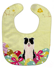 Load image into Gallery viewer, Easter Eggs Border Collie Black White Baby Bib BB6118BIB