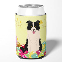 Load image into Gallery viewer, Easter Eggs Border Collie Black White Can or Bottle Hugger BB6118CC