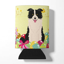 Load image into Gallery viewer, Easter Eggs Border Collie Black White Can or Bottle Hugger BB6118CC