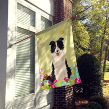 Load image into Gallery viewer, Easter Eggs Border Collie Black White Flag Canvas House Size BB6118CHF
