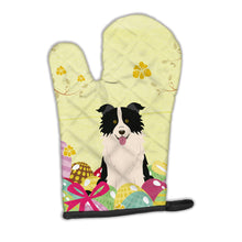 Load image into Gallery viewer, Easter Eggs Border Collie Black White Oven Mitt BB6118OVMT