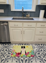 Load image into Gallery viewer, Easter Eggs Border Collie Black White Machine Washable Memory Foam Mat BB6118RUG
