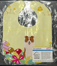 Load image into Gallery viewer, Easter Eggs Border Collie Red White Baby Bib BB6119BIB
