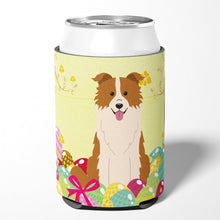 Load image into Gallery viewer, Easter Eggs Border Collie Red White Can or Bottle Hugger BB6119CC