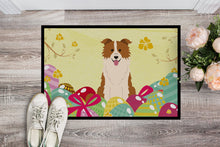 Load image into Gallery viewer, Easter Eggs Border Collie Red White Doormat - 24x36 Decorative Floor Mat – Indoor/Outdoor Rug with Artistic Flair BB6119JMAT