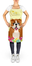 Load image into Gallery viewer, Easter Eggs English Bulldog Red White Apron – Artist-Designed Kitchen, BBQ &amp; Craft Apron BB6120APRON