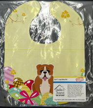 Load image into Gallery viewer, Easter Eggs English Bulldog Red White Baby Bib BB6120BIB