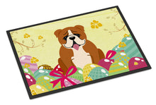 Load image into Gallery viewer, Easter Eggs English Bulldog Red White Doormat - 24x36 Decorative Floor Mat – Indoor/Outdoor Rug with Artistic Flair BB6120JMAT