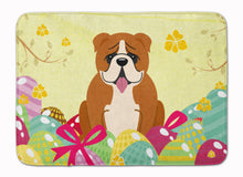 Load image into Gallery viewer, Easter Eggs English Bulldog Red White Machine Washable Memory Foam Mat BB6120RUG