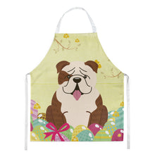 Load image into Gallery viewer, Easter Eggs English Bulldog Brindle White Apron – Artist-Designed Kitchen, BBQ &amp; Craft Apron BB6121APRON