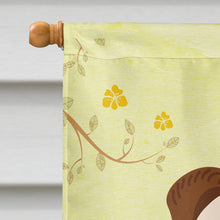 Load image into Gallery viewer, Easter Eggs English Bulldog Brindle White Flag Canvas House Size BB6121CHF