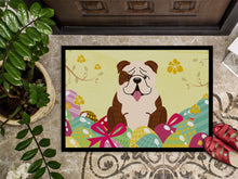 Load image into Gallery viewer, Easter Eggs English Bulldog Brindle White Doormat - 24x36 Decorative Floor Mat – Indoor/Outdoor Rug with Artistic Flair BB6121JMAT