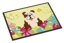 Load image into Gallery viewer, Easter Eggs English Bulldog Brindle White Doormat - 18x27 Decorative Floor Mat – Indoor/Outdoor Rug with Artistic Flair BB6121MAT