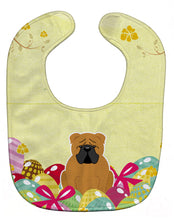 Load image into Gallery viewer, Easter Eggs English Bulldog Red Baby Bib BB6122BIB