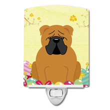Load image into Gallery viewer, Easter Eggs English Bulldog Red Ceramic Night Light BB6122CNL