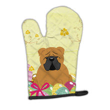 Load image into Gallery viewer, Easter Eggs English Bulldog Red Oven Mitt BB6122OVMT