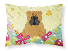 Load image into Gallery viewer, Easter Eggs English Bulldog Red Fabric Standard Pillowcase – Artistic Decorative Front, White Back BB6122PILLOWCASE