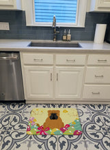Load image into Gallery viewer, Easter Eggs English Bulldog Red Machine Washable Memory Foam Mat BB6122RUG