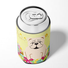 Load image into Gallery viewer, Easter Eggs English Bulldog White Can or Bottle Hugger BB6123CC