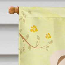Load image into Gallery viewer, Easter Eggs English Bulldog White Flag Canvas House Size BB6123CHF