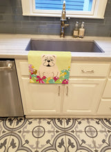 Load image into Gallery viewer, Easter Eggs English Bulldog White Kitchen Towel – Artistic Dish Towel for Everyday Use BB6123KTWL