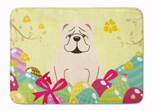 Load image into Gallery viewer, Easter Eggs English Bulldog White Machine Washable Memory Foam Mat BB6123RUG