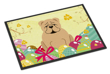 Load image into Gallery viewer, Easter Eggs English Bulldog Fawn Doormat - 18x27 Decorative Floor Mat – Indoor/Outdoor Rug with Artistic Flair BB6124MAT