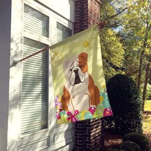 Load image into Gallery viewer, Easter Eggs English Bulldog Fawn White Flag Canvas House Size BB6125CHF