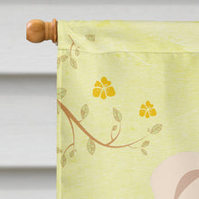 Load image into Gallery viewer, Easter Eggs English Bulldog Fawn White Flag Canvas House Size BB6125CHF