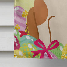 Load image into Gallery viewer, Easter Eggs English Bulldog Fawn White Flag Canvas House Size BB6125CHF