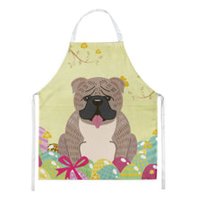 Load image into Gallery viewer, Easter Eggs English Bulldog Grey Brindle  Apron – Artist-Designed Kitchen, BBQ &amp; Craft Apron BB6126APRON