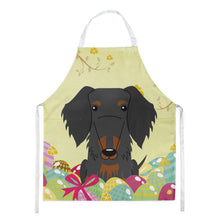 Load image into Gallery viewer, Easter Eggs Wire Haired Dachshund Black Tan Apron – Artist-Designed Kitchen, BBQ &amp; Craft Apron BB6127APRON