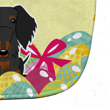 Load image into Gallery viewer, Easter Eggs Wire Haired Dachshund Black Tan Baby Bib BB6127BIB