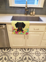Load image into Gallery viewer, Easter Eggs Wire Haired Dachshund Black Tan Kitchen Towel – Artistic Dish Towel for Everyday Use BB6127KTWL