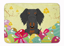 Load image into Gallery viewer, Easter Eggs Wire Haired Dachshund Black Tan Machine Washable Memory Foam Mat BB6127RUG