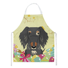 Load image into Gallery viewer, Easter Eggs Wire Haired Dachshund Dapple Apron – Artist-Designed Kitchen, BBQ &amp; Craft Apron BB6128APRON