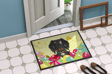 Load image into Gallery viewer, Easter Eggs Wire Haired Dachshund Dapple Doormat - 24x36 Decorative Floor Mat – Indoor/Outdoor Rug with Artistic Flair BB6128JMAT