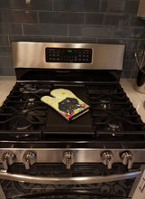 Load image into Gallery viewer, Easter Eggs Wire Haired Dachshund Dapple Oven Mitt BB6128OVMT