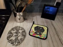 Load image into Gallery viewer, Easter Eggs Wire Haired Dachshund Dapple Pot Holders - Set of 2 - Heat-Resistant Kitchen Essentials BB6128PTHD