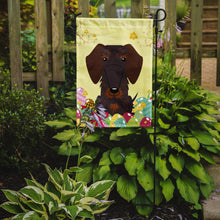 Load image into Gallery viewer, Easter Eggs Wire Haired Dachshund Chocolate Garden Flag - Outdoor Decorative Yard Flag BB6129GF
