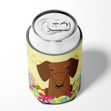 Load image into Gallery viewer, Easter Eggs Dachshund Red Brown Can or Bottle Hugger BB6130CC