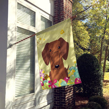 Load image into Gallery viewer, Easter Eggs Dachshund Red Brown Flag Canvas House Size BB6130CHF