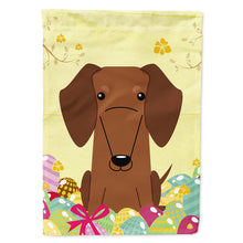 Load image into Gallery viewer, Easter Eggs Dachshund Red Brown Flag Canvas House Size BB6130CHF