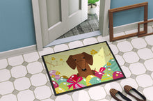 Load image into Gallery viewer, Easter Eggs Dachshund Red Brown Doormat - 18x27 Decorative Floor Mat – Indoor/Outdoor Rug with Artistic Flair BB6130MAT