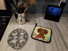 Load image into Gallery viewer, Easter Eggs Dachshund Red Brown Pot Holders - Set of 2 - Heat-Resistant Kitchen Essentials BB6130PTHD