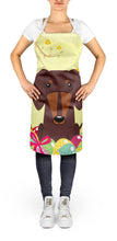 Load image into Gallery viewer, Easter Eggs Dachshund Chocolate Apron – Artist-Designed Kitchen, BBQ &amp; Craft Apron BB6131APRON