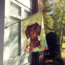 Load image into Gallery viewer, Easter Eggs Dachshund Chocolate Flag Canvas House Size BB6131CHF