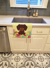 Load image into Gallery viewer, Easter Eggs Dachshund Chocolate Kitchen Towel – Artistic Dish Towel for Everyday Use BB6131KTWL