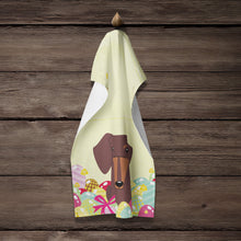 Load image into Gallery viewer, Easter Eggs Dachshund Chocolate Kitchen Towel – Artistic Dish Towel for Everyday Use BB6131KTWL